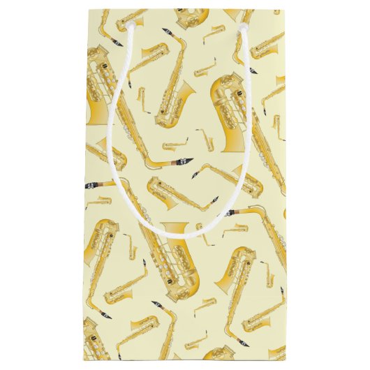 Saxophon Musician Band Teacher Kleine Geschenktüte (Vorderseite)