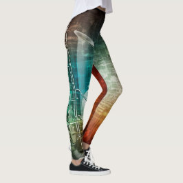 Saxophon-Musik Leggings