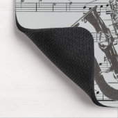 Saxophon-Musik Mousepad (Ecke)