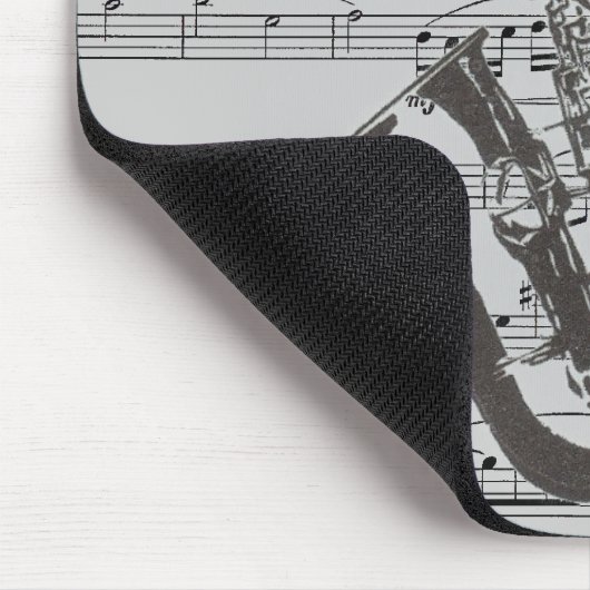 Saxophon-Musik Mousepad (Ecke)