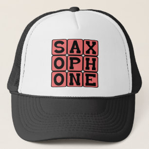 Saxophon, Musikinstrument Truckerkappe