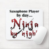 Saxophon Ninja Mousepad (Mit Mouse)