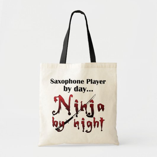 Saxophon Ninja Tragetasche (Vorne)