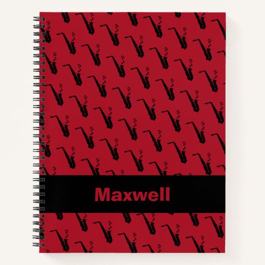 Saxophon Notizblock (Vorderseite)