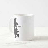 Saxophon-oder Frauen-optische Täuschung Kaffeetasse (Vorderseite Links)