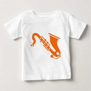 Saxophon - Orange Baby T-shirt