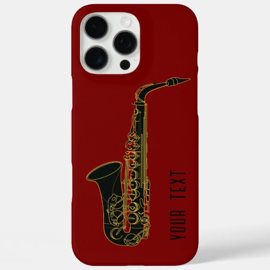 Saxophon - personalisierbar Case-Mate iPhone hülle (Rückseite)