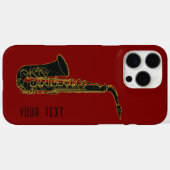 Saxophon - personalisierbar Case-Mate iPhone hülle (Rückseite (Horizontal))