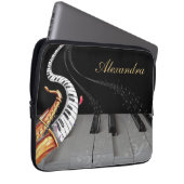 Saxophon Personalisiert Laptopschutzhülle (Vorne Rechts)