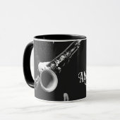Saxophon personalisiert tasse (Vorderseite Links)