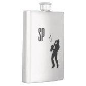 Saxophon Player Monogram Flachmann (Rechts)