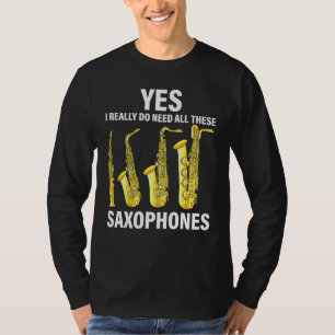 Saxophon Player Music Instrument Jazz Musician Sa T-Shirt