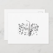 Saxophon Player Musical Instrument Musician Gift Postkarte (Vorne/Hinten)
