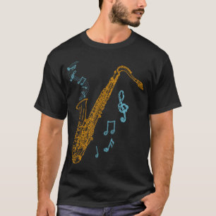 Saxophon Player Musiker Jazz Musik T-Shirt