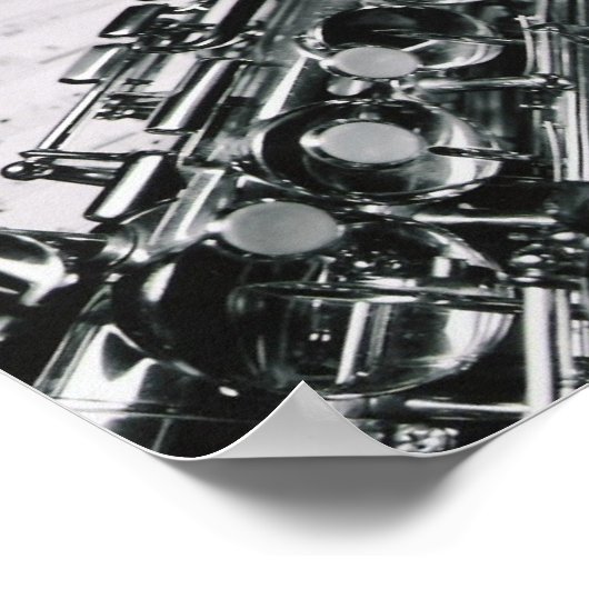 Saxophon Poster (Ecke)
