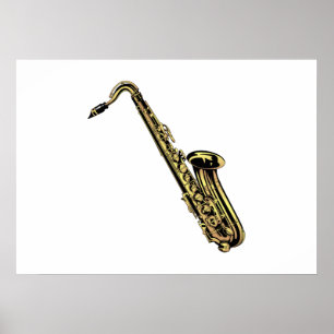Saxophon Poster