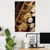 Saxophon Poster (Heimbüro)