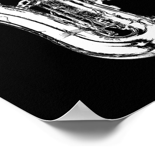 Saxophon Poster (Ecke)