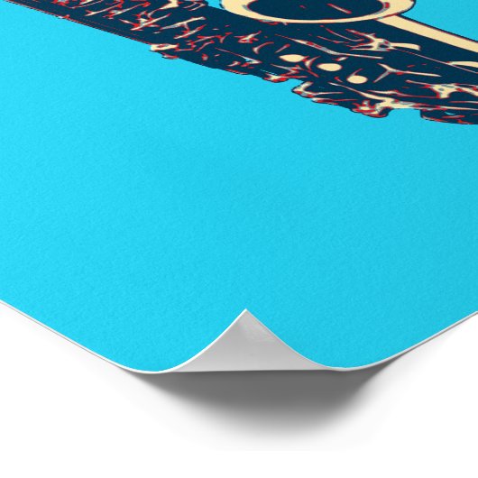 Saxophon Poster (Ecke)