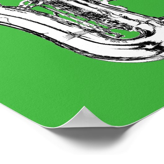 Saxophon Poster (Ecke)