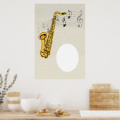Saxophon Poster Maßanfertigung (Küche)