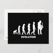 Saxophon Postkarte (Vorne/Hinten)