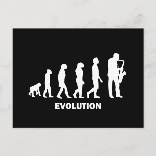 Saxophon Postkarte (Vorderseite)