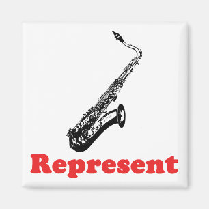 Saxophon Repräsentant Magnet