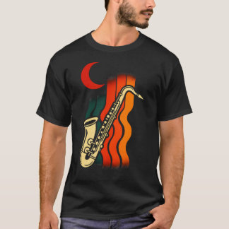 Saxophon Retro - Jazz-Musikliebhaber T-Shirt