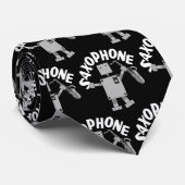 Saxophon Robot Krawatte (Gerollt)