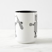 Saxophon Robot Tasse (Zentrum)