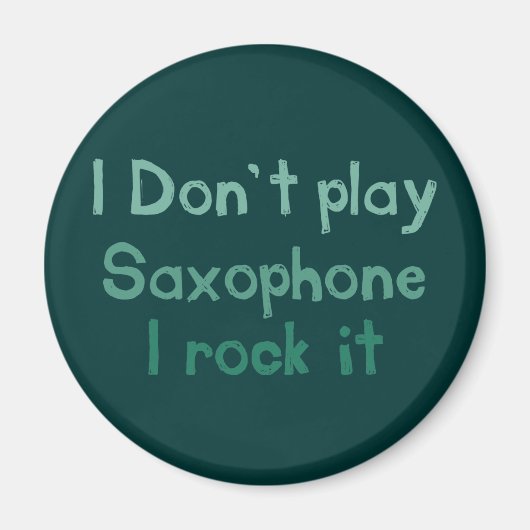 Saxophon Rock It Magnet (Vorne)