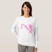 Saxophon - Rosa T-Shirt (Vorne ganz)