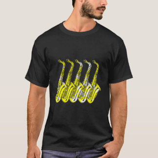Saxophon Sax Musikinstrument T-Shirt