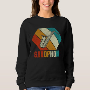 Saxophon Saxaphon Spieler Musik Jazz Tenor 3 Sweatshirt