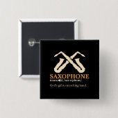 Saxophon - Saxophon - Definition Button (Vorne & Hinten)
