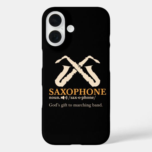 Saxophon - Saxophon Definition Case-Mate iPhone Hülle (Rückseite)