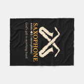Saxophon - Saxophon - Definition Fleecedecke (Vorderseite (Horizontal))