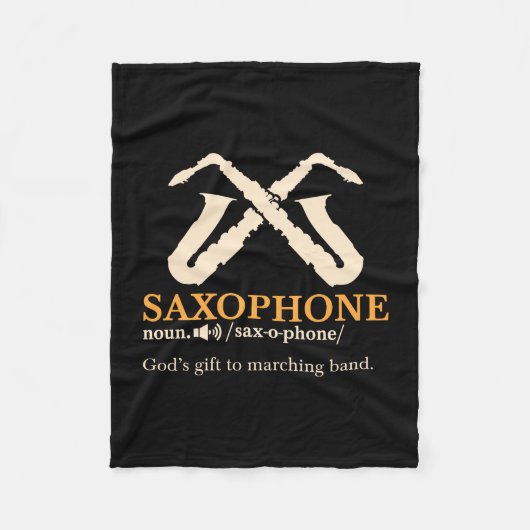 Saxophon - Saxophon - Definition Fleecedecke (Vorderseite)