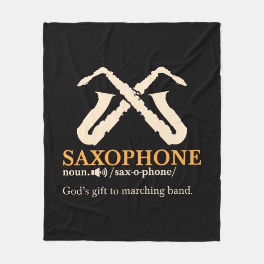 Saxophon - Saxophon - Definition Fleecedecke (Vorderseite)