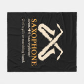 Saxophon - Saxophon - Definition Fleecedecke (Vorderseite (Horizontal))