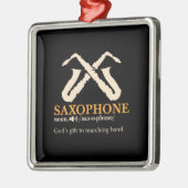 Saxophon - Saxophon - Definition Ornament Aus Metall (Links)
