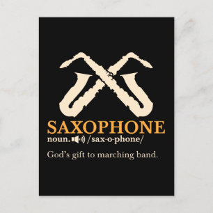 Saxophon - Saxophon - Definition Postkarte