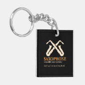 Saxophon - Saxophon - Definition Schlüsselanhänger (Vorderseite links)