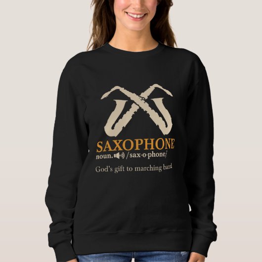 Saxophon - Saxophon - Definition Sweatshirt (Vorderseite)