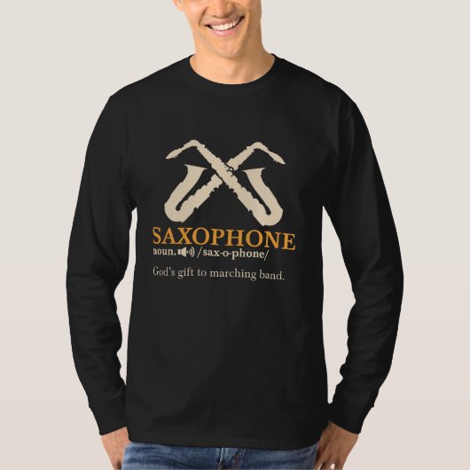 Saxophon - Saxophon - Definition T-Shirt (Vorderseite)