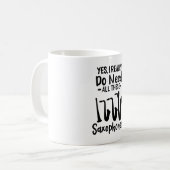 Saxophon - Saxophon - Typen Kaffeetasse (Vorderseite Links)