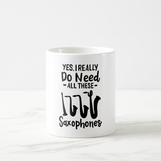 Saxophon - Saxophon - Typen Kaffeetasse (Mittel)