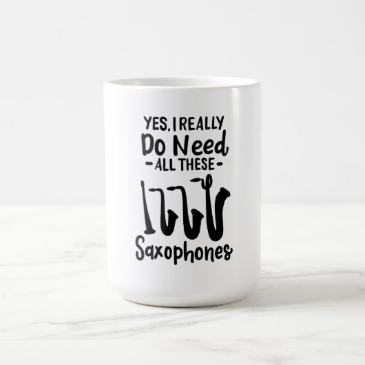 Saxophon - Saxophon - Typen Kaffeetasse (Mittel)