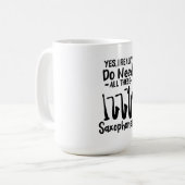 Saxophon - Saxophon - Typen Kaffeetasse (Vorderseite Links)